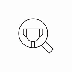 search winner icon sign vector