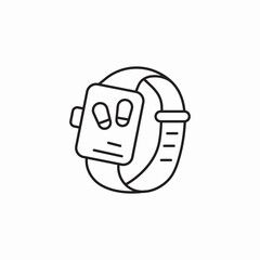 smart watch icon sign vector