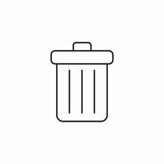 trash can icon sign vector