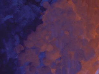 Abstract background with a minimalist and geometric pattern of purple and orange clouds