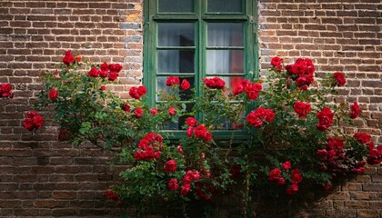 Naklejka premium flowers in front of a house