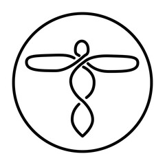 infinity symbol on white background for tattoo icon decoration object element. vector illustration