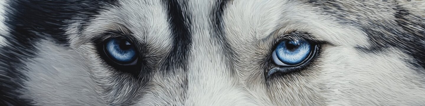 close up husky dog. Selective focus