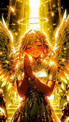 Sweet Smiling Angel Happy For You