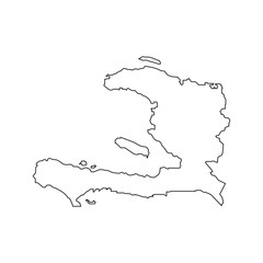 Haiti Map Illustration Icon