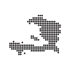 Fototapeta premium Haiti Map Illustration Icon
