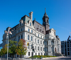 Obraz premium Hôtel de Ville Montreal / Montreal City Hall Montreal Québec Canada