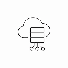 cloud computing icon sign vector