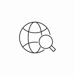 global search icon sign vector