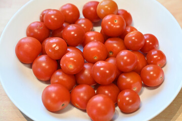 Fresh ripe Italian tomatoes ready to eat