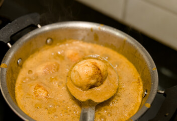 Egg Curry Cooking