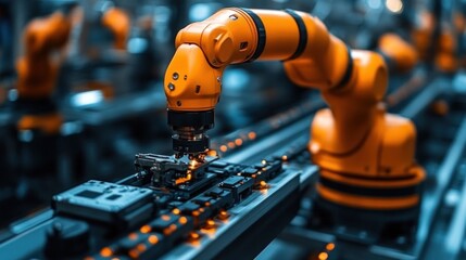 Engineer testing an automated conveyor system, showcasing the efficiency of advanced machinery in reducing manual labor in factories
