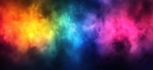 Naklejka premium Vibrant abstract gradient with soft hues creating a mesmerizing colorful effect. Generative AI