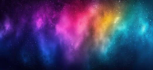 Fototapeta premium A vibrant smooth gradient of colors against a dark blue background. Generative AI