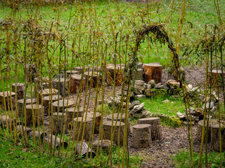 Aufbauten im Waldkindergarten