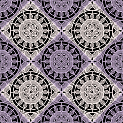 Pattern with crochet granny square with flowers wallpaper handmade decorative art design print	