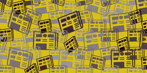 Obraz premium Pattern with newspaper. 3d render.