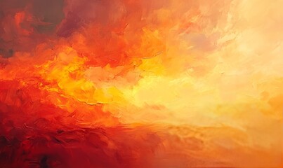 Abstract display of warm hues blending seamlessly across a flat surface during the sunset, capturing the essence of evening light