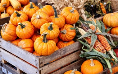 Farm Fresh Pumpkins on Display