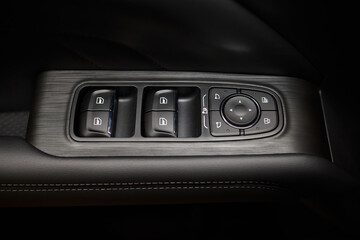 Modern Car Door Control Panel with Window Switches for convenience and functionality