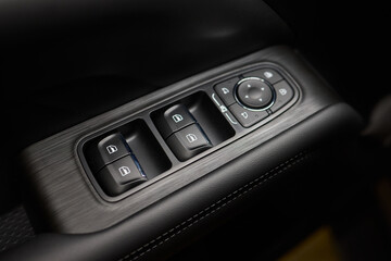 Modern Car Door Control Panel with Window Switches for convenience and functionality