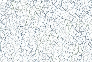 Fototapeta premium A pattern of blue and white doodles, featuring an intricate network of lines 