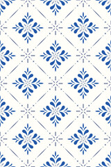 Vintage Abstract Geometric Seamless Tiles Pattern Design