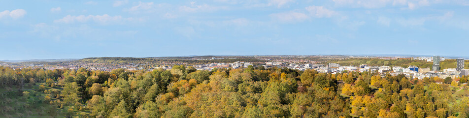 aerial view of Stuttgart