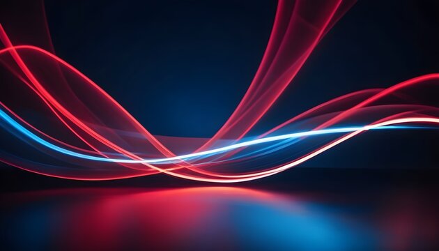 abstract Elegant blue-white-purple background with red lines decoration