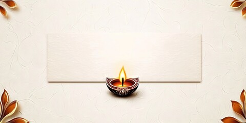 certificate with diwali theme, empty in the middle of the certificate, minimalist 