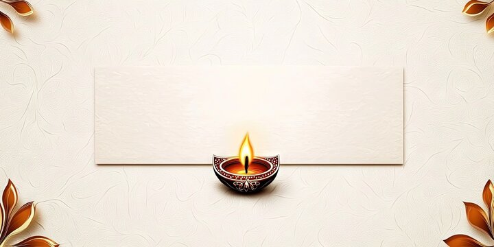 certificate with diwali theme, empty in the middle of the certificate, minimalist 