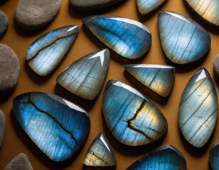 Discover the enchanting beauty of labradorite! Its stunning iridescence and vibrant colors create a mystical backdrop for your designs, adding elegance and depth to any project