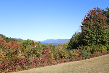 view from Prospect Mountain overlook 1, Lake George, New York in Autumn