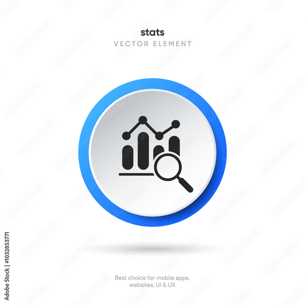 Poster Statistic icon. 3d financial analysis stats icon. Growing graph. Business chart symbol. Growths chart collection. Progress bar. Bar diagram. Growth success arrow icon. Progress symbol. Chart increase