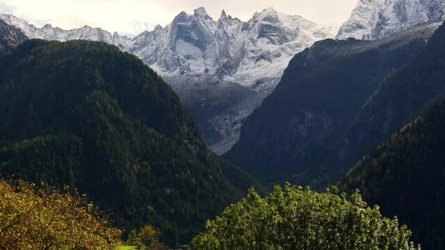 the swiss part of the bergell valley 4k 25fps video