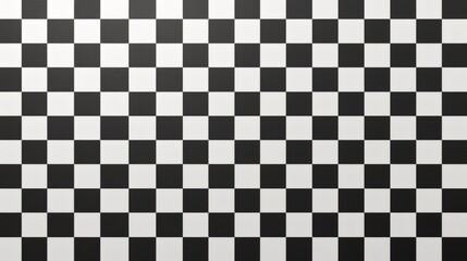 Fototapeta premium Black and white checker pattern, checkered chessboard