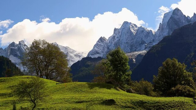 the swiss part of the bergell valley 4k 25fps video