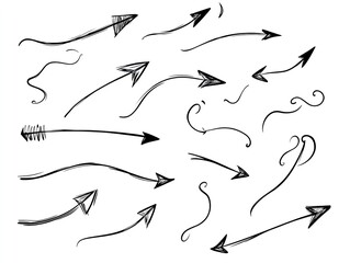 Whimsical Sketched Arrows: Playful Directional Art for Dynamic Sports Interiors – Add Fluid Motion and Twist to Your Wall Décor!