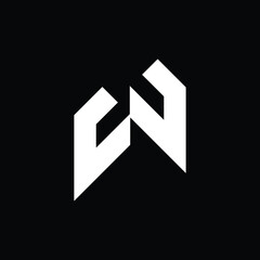 Letter CW Logo Design Template. CW, C W Letter Logo Modern, Flat, Minimalist, Business, Company Sign