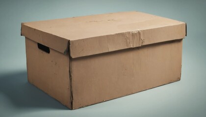 cardboard box isolated on white