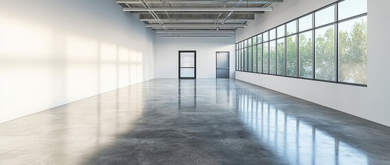 Obraz premium Interior design for a modern living room with a white couch, wooden cabinet, and decor in a minimal design