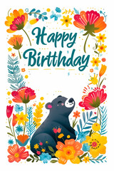 happy birthday greeting card