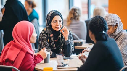 A Community Event Where People From Various Cultural Backgrounds Interact and Share Stories