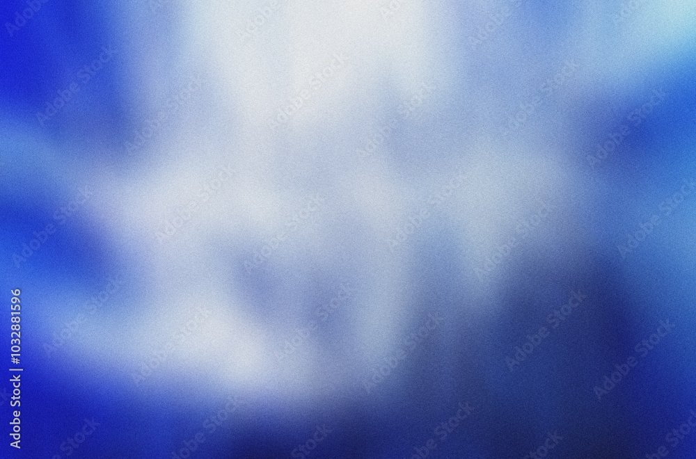 Wall mural blue white grain texture background. modern noise effect and blurred background. abstract gradient c