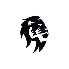 Lion mascot logo design vector with modern illustration concept style for badge, emblem and t shirt printing. Lion head illustration for sport  team.