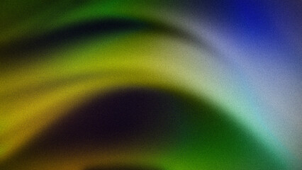 Abstract gradient with a blend of green, yellow, and blue hues, featuring soft waves and a grainy texture. Ideal for vertical backgrounds and creative design projects