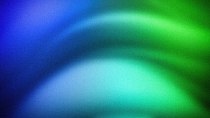A vibrant abstract gradient with smooth transitions of blue, cyan, and green hues. Featuring a grainy texture, ideal for modern backgrounds and digital designs