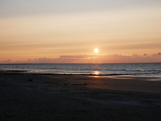 Obraz premium Sunset France Atlantic