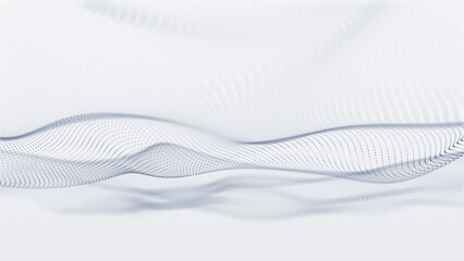 Experience the elegance of abstract waves on a minimalist background that captivates all