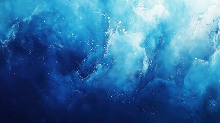Obraz premium Blue Gradient Backdrop Colorful Vibrant Bright Textured Background Modern Wallpaper with Copy Space Minimalist Abstract Art